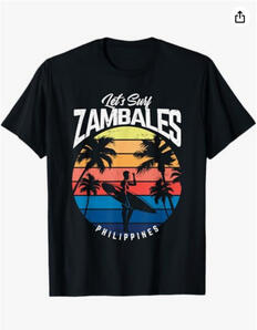 Zambales Beach Surf's Up Philippines Retro T-Shirt